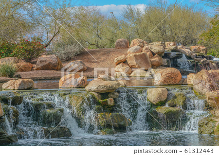 Water fall at Anthem in the Sonoran Desert, Maricopa County, Arizona USA Water fall at Anthem in the Sonoran Desert, Maricopa County, Arizona USA 61312443