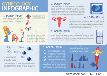 Womans Health, Gynecology Infographic Illustration Womans Health, Gynecology Infographic Illustration 61313212