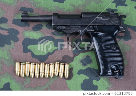 WWII era nazi german army 9 mm pistol WWII era nazi german army 9 mm pistol 61313793