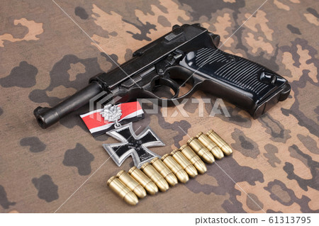 WWII era nazi german army 9 mm pistol WWII era nazi german army 9 mm pistol 61313795