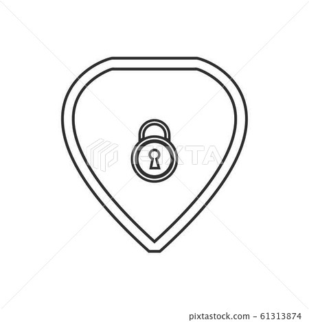 Vector sign Security Shield icon template Vector sign Security Shield icon template 61313874