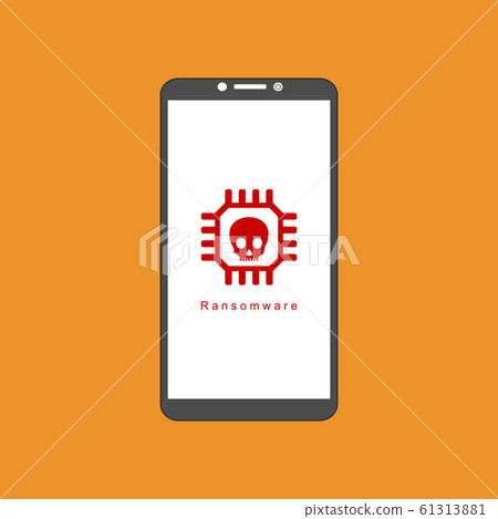 smartphone virus alert. Malware trojan smartphone virus alert. Malware trojan 61313881