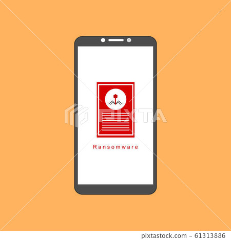 smartphone virus alert. Malware trojan smartphone virus alert. Malware trojan 61313886