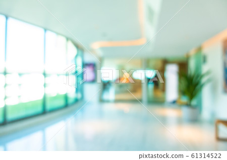 Abstract blur hotel lobby interior room 61314522