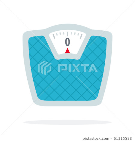 Floor scales flat isolated Floor scales flat isolated 61315558