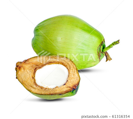 Coconut juice an isolated on white background Coconut juice an isolated on white background 61316354