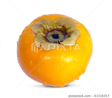 persimmon fruit an isolated on white background persimmon fruit an isolated on white background 61316357