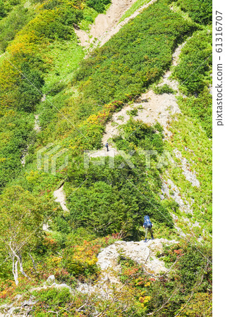 Goryudake登山在秋天 61316707