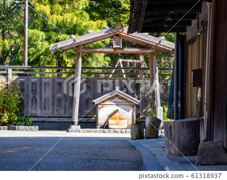 Early morning in the morning Calm cityscape of Narai-juku Early morning in the morning Calm cityscape of Narai-juku 61318937