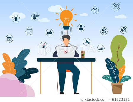 Vector Creative Illustration Of Business Graphic, - Stock Illustration ...