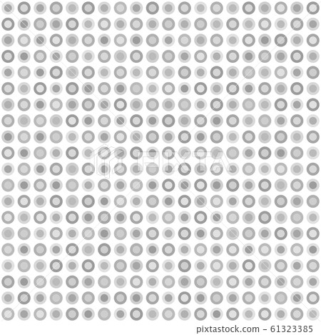 Checkered grey dot pattern with rings. Seamless Checkered grey dot pattern with rings. Seamless 61323385