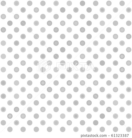 Grey dot pattern with rings. Seamless vector 61323387
