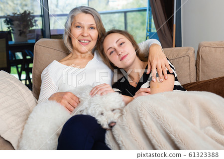 Two women at home Two women at home 61323388