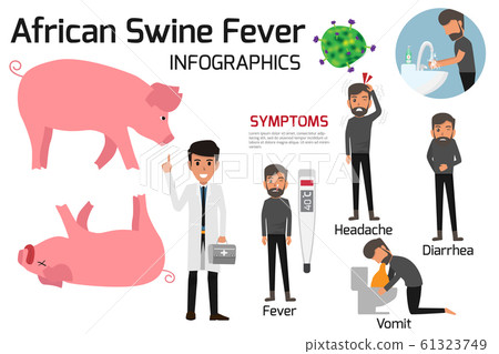 African Swine Fever virus (ASF) infographics African Swine Fever virus (ASF) infographics 61323749