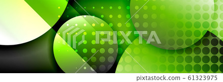 Dynamic trendy geometrical abstract background. Circles, round shapes 3d shadow effects and fluid gradients. Modern overlapping round forms Dynamic trendy geometrical abstract background. Circles, round shapes 3d shadow effects and fluid gradients. Modern overlapping round forms 61323975