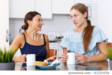 Portrait of two happy female friends Portrait of two happy female friends 61324356