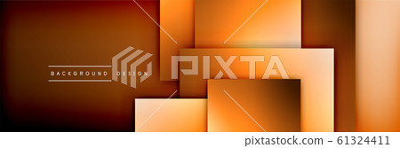 Square shapes composition geometric abstract background. 3D shadow effects and fluid gradients. Modern overlapping forms Square shapes composition geometric abstract background. 3D shadow effects and fluid gradients. Modern overlapping forms 61324411
