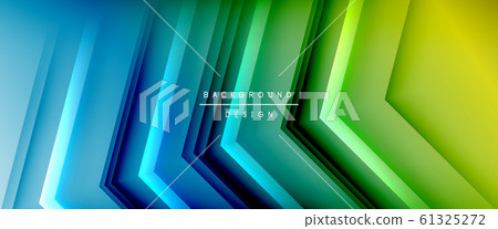 Arrow lines, technology digital template with shadows and lights on gradient background. Trendy simple fluid color gradient abstract background with dynamic straight shadow lines effect Arrow lines, technology digital template with shadows and lights on gradient background. Trendy simple fluid color gradient abstract background with dynamic straight shadow lines effect 61325272