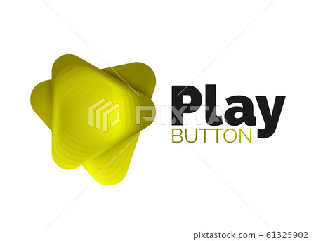 Play, arrow or download button icon, minimal design business logo template. 3d geometric bold in relief style with color blend steps effect. Vector Illustration For Wallpaper, Banner, Background, Card Play, arrow or download button icon, minimal design business logo template. 3d geometric bold in relief style with color blend steps effect. Vector Illustration For Wallpaper, Banner, Background, Card 61325902