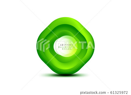 Square geometric banners with 3d smooth blend effect. Digital technology trendy icon design. Vector Illustration For Wallpaper, Banner, Background, Card, Book Illustration, landing page 61325972