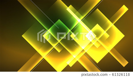 Neon geometric abstract background in hipster style on light background. Space retro design. Color geometric pattern. Square shape abstract background. Neon geometric abstract background in hipster style on light background. Space retro design. Color geometric pattern. Square shape abstract background. 61326118