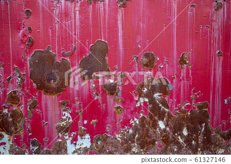 Paint peeling, red rust # 3 61327146