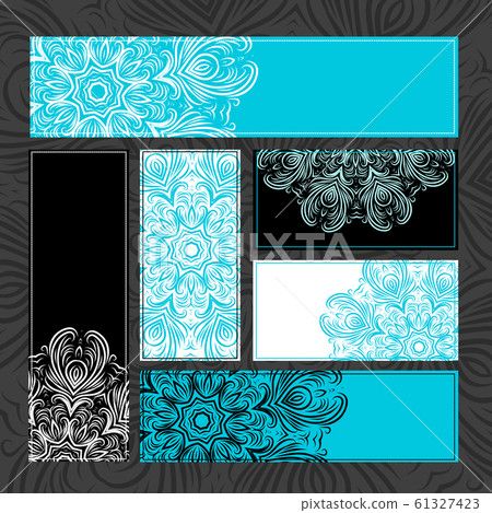 Vintage ornamental cards for your design Vintage ornamental cards for your design 61327423