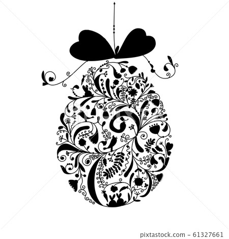 Abstract vintage easter egg for your design 61327661