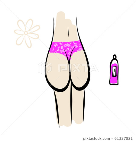 Sexy female buttocks in panties Sexy female buttocks in panties 61327821