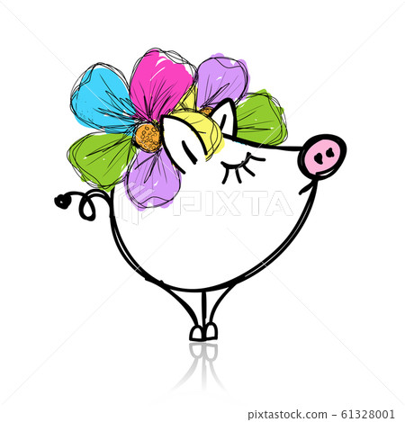 Cute piggy for your design Cute piggy for your design 61328001