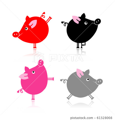 Cute piggy for your design Cute piggy for your design 61328008