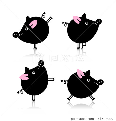Cute piggy for your design Cute piggy for your design 61328009