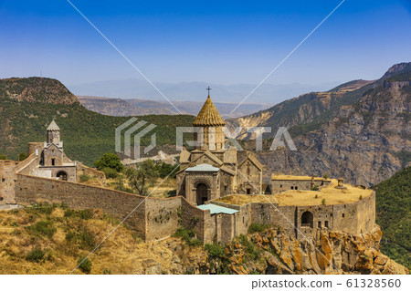 panorama landscape mountains Tatev monastery Syunik Armenia landmark 61328560