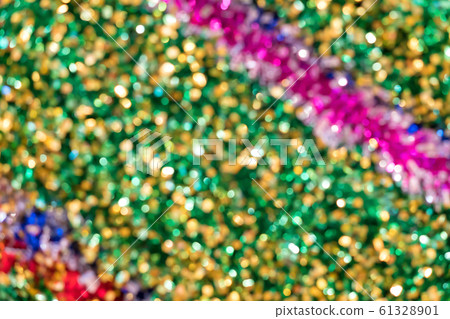 Colorful Christmas lights bokeh for background Colorful Christmas lights bokeh for background 61328901
