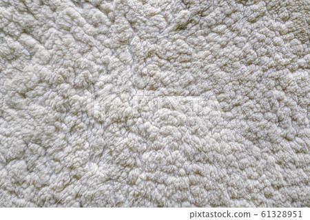 white wool sheep hair texture Natural animal fur background. 61328951