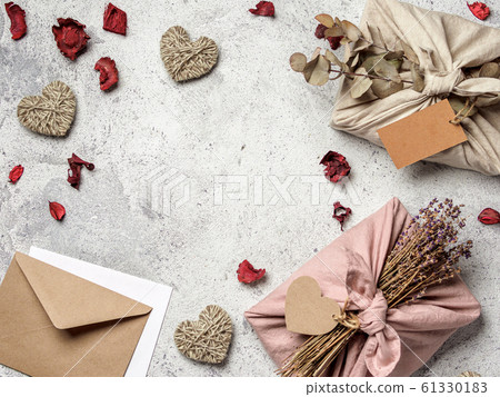 Zero waste Valentine's Day concept, copy space Zero waste Valentine's Day concept, copy space 61330183