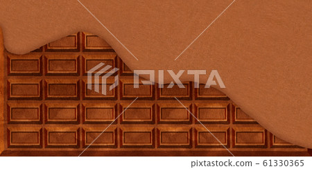 Chocolate cream background material 61330365