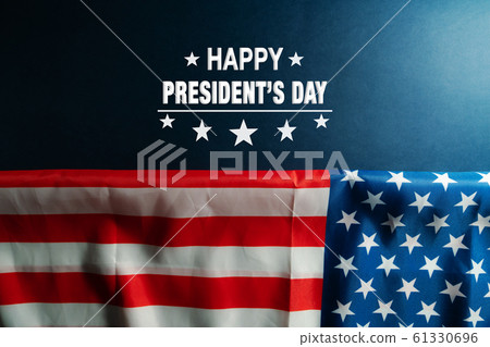 Presidents day celebrate on America flag background Presidents day celebrate on America flag background 61330696