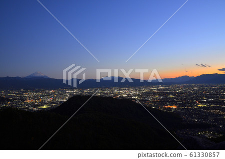Sunset at Kofu Basin from Hakusan Yamanashi Sunset at Kofu Basin from Hakusan Yamanashi 61330857