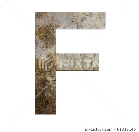 f letter cracked cement texture isolate f letter cracked cement texture isolate 61332149