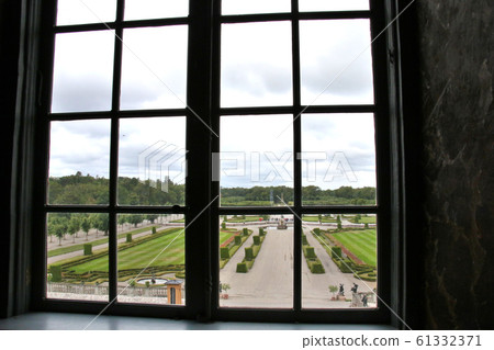 World Cultural Heritage Sweden Drottningholm Palace Overlooking the courtyard through the window 61332371
