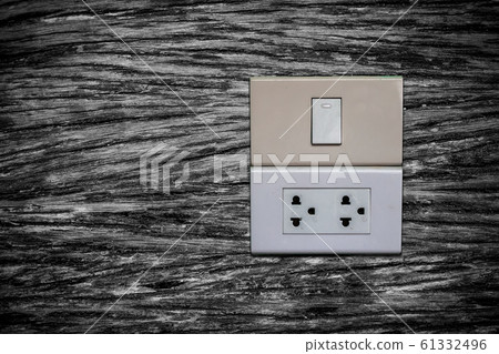 Vintage plug on wood Vintage plug on wood 61332496