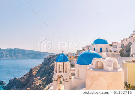 White architecture of Oia village on Santorini 61332716