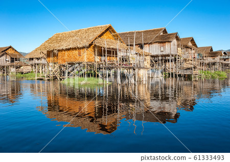 Floating village at Inle Lake, Myanmar Floating village at Inle Lake, Myanmar 61333493