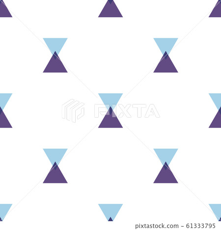 Seamless pattern with abstract triangles on white background. Blue and purple colors. Vector illustration for design, web, wrapping paper, fabric, wallpaper Seamless pattern with abstract triangles on white background. Blue and purple colors. Vector illustration for design, web, wrapping paper, fabric, wallpaper 61333795