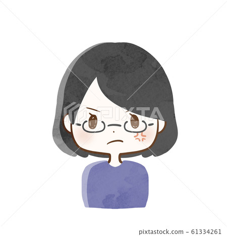 憤怒的臉的女人 憤怒的臉的女人 61334261