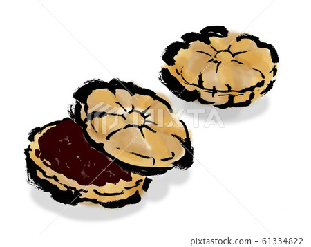 In the middle, Monaka, Monaka, Japanese sweets, bean jam, anko, bean jam, bean jam, sweet, Japanese, sweets, food, In the middle, Monaka, Monaka, Japanese sweets, bean jam, anko, bean jam, bean jam, sweet, Japanese, sweets, food, 61334822