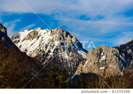 Peaceful mountain view of Hochschwab mountains 61335398