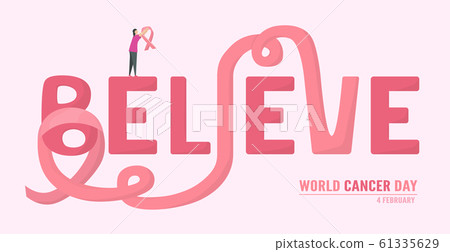 Vector illustration about World Cancer Day. 61335629