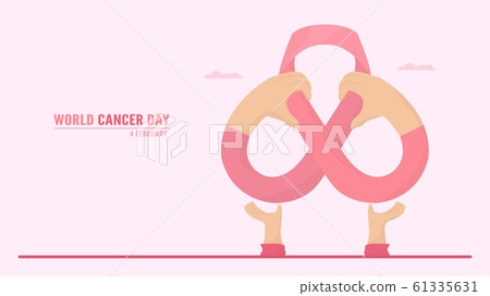 Vector illustration about World Cancer Day. 61335631